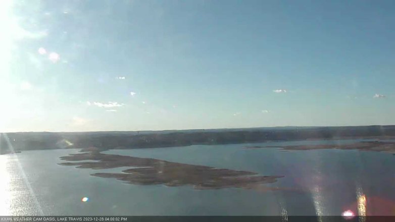 Lake Travis webcam, December 28, 2023 4:00 PM CT