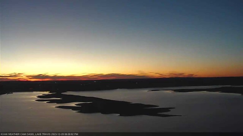 Lake Travis webcam, December 28, 2023 6:00 PM CT