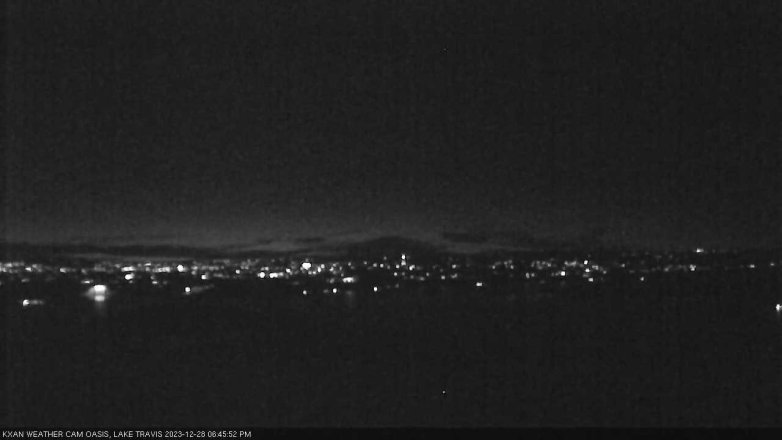 Lake Travis webcam, December 28, 2023 6:45 PM CT