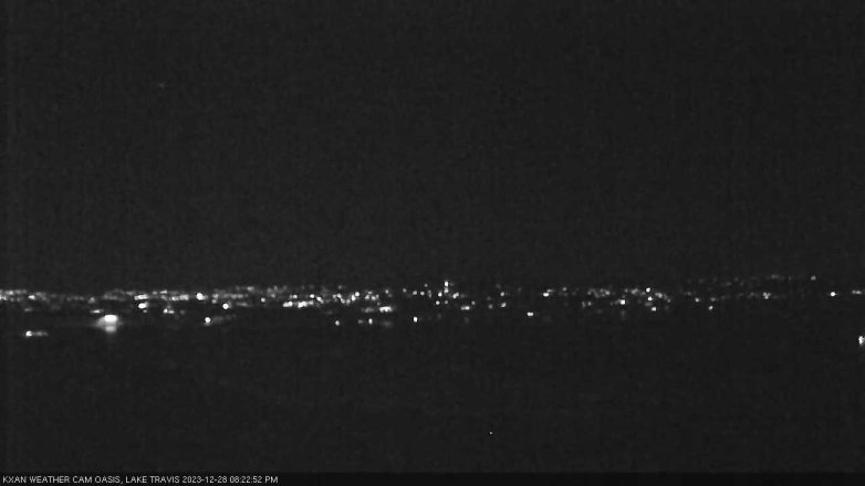 Lake Travis webcam, December 28, 2023 8:25 PM CT