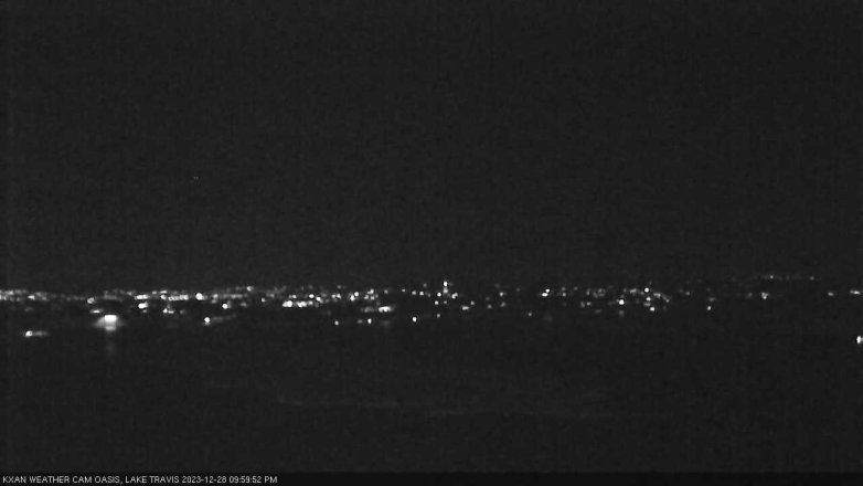 Lake Travis webcam, December 28, 2023 10:00 PM CT