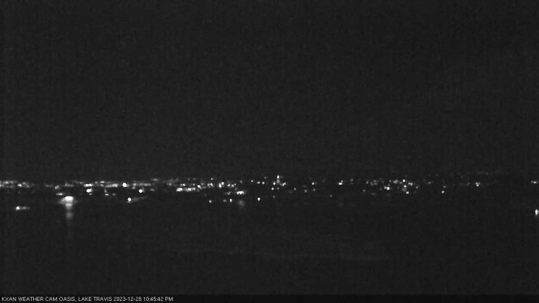 Lake Travis webcam, December 28, 2023 10:45 PM CT