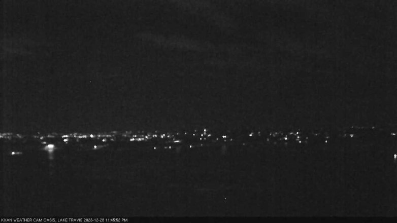 Lake Travis webcam, December 28, 2023 11:45 PM CT