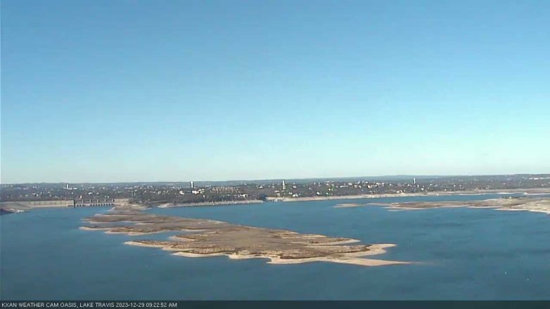 Lake Travis webcam, December 29, 2023 9:25 AM CT