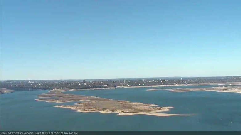 Lake Travis webcam, December 29, 2023 10:45 AM CT