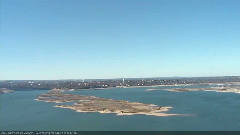 Lake Travis webcam, December 29, 2023 11:25 AM CT