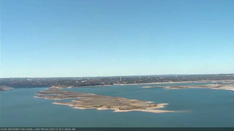 Lake Travis webcam, December 29, 2023 11:45 AM CT