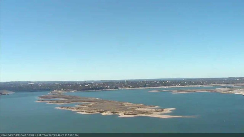 Lake Travis webcam, December 29, 2023 12:00 PM CT