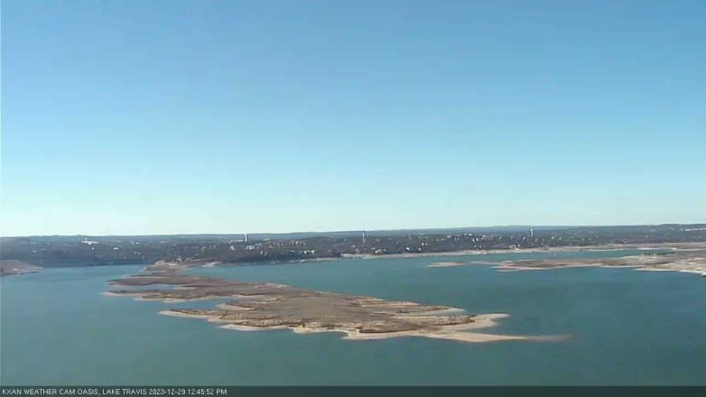 Lake Travis webcam, December 29, 2023 12:45 PM CT