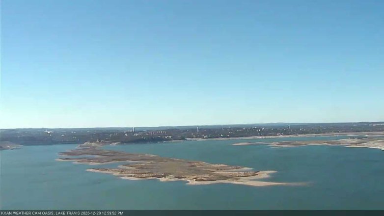 Lake Travis webcam, December 29, 2023 1:00 PM CT