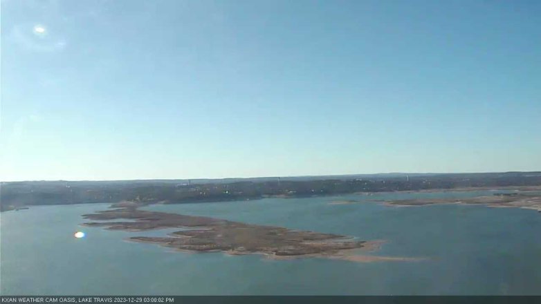 Lake Travis webcam, December 29, 2023 3:00 PM CT