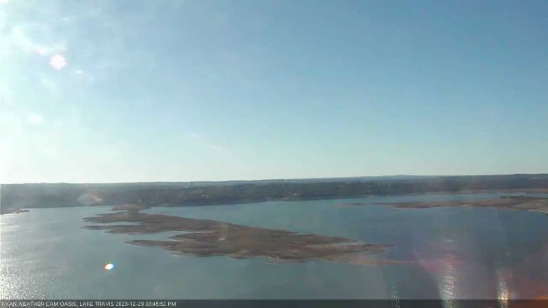 Lake Travis webcam, December 29, 2023 3:45 PM CT