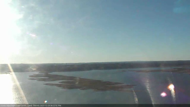 Lake Travis webcam, December 29, 2023 4:25 PM CT