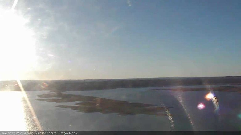 Lake Travis webcam, December 29, 2023 4:45 PM CT