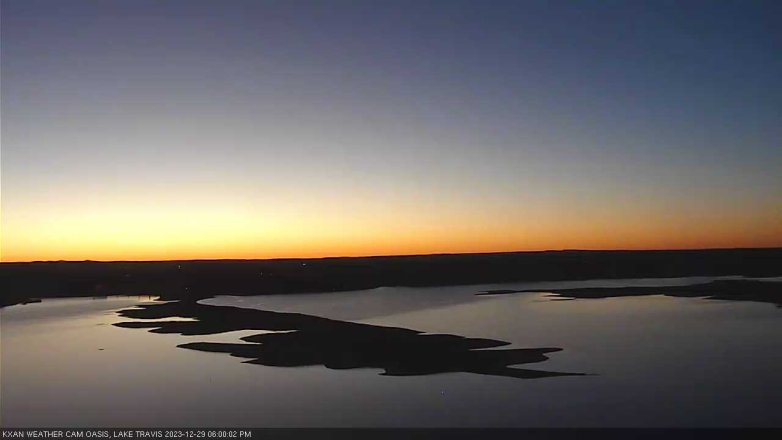 Lake Travis webcam, December 29, 2023 6:00 PM CT