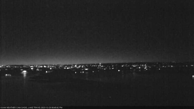 Lake Travis webcam, December 29, 2023 6:45 PM CT
