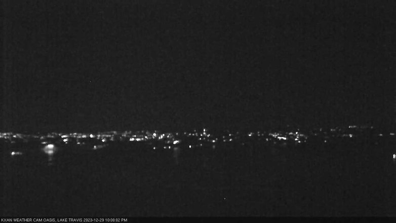 Lake Travis webcam, December 29, 2023 10:00 PM CT