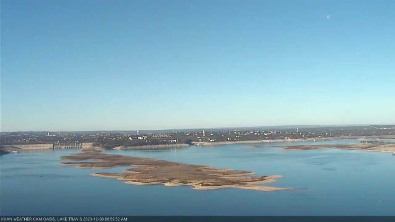 Lake Travis webcam, December 30, 2023 9:00 AM CT