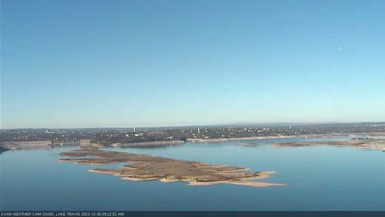 Lake Travis webcam, December 30, 2023 9:25 AM CT