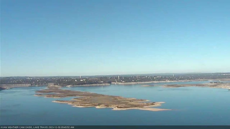 Lake Travis webcam, December 30, 2023 9:45 AM CT