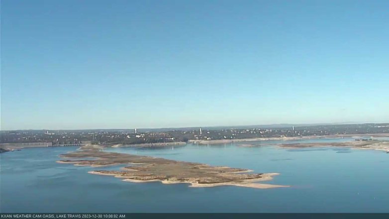 Lake Travis webcam, December 30, 2023 10:00 AM CT