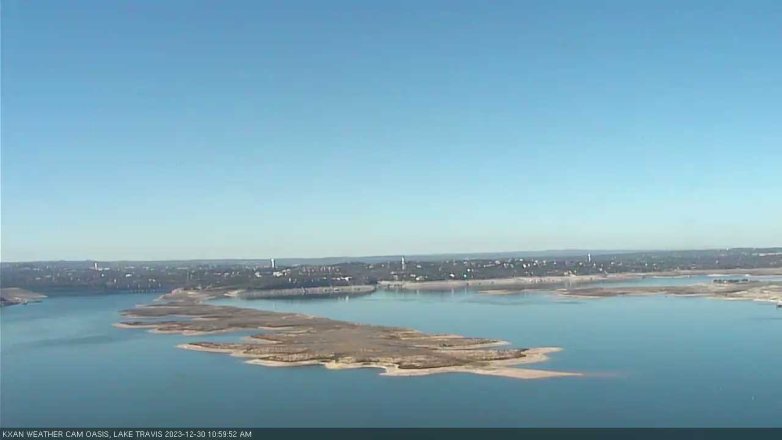 Lake Travis webcam, December 30, 2023 11:00 AM CT
