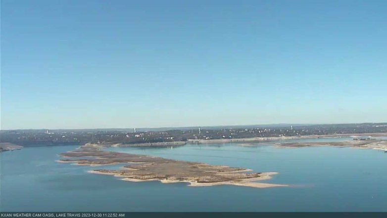 Lake Travis webcam, December 30, 2023 11:25 AM CT