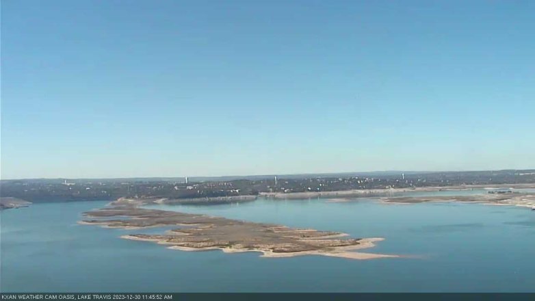 Lake Travis webcam, December 30, 2023 11:45 AM CT