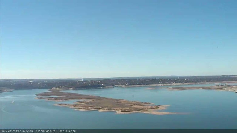 Lake Travis webcam, December 30, 2023 1:00 PM CT