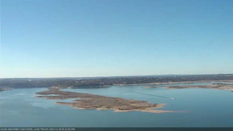 Lake Travis webcam, December 30, 2023 1:25 PM CT