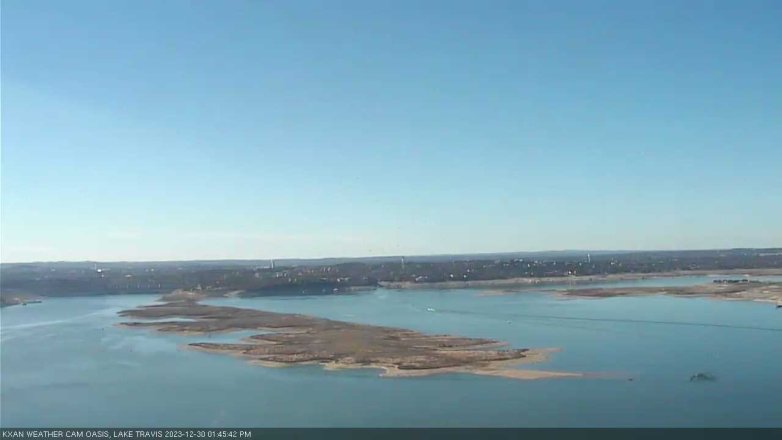 Lake Travis webcam, December 30, 2023 1:45 PM CT