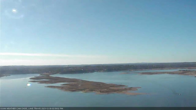Lake Travis webcam, December 30, 2023 3:00 PM CT