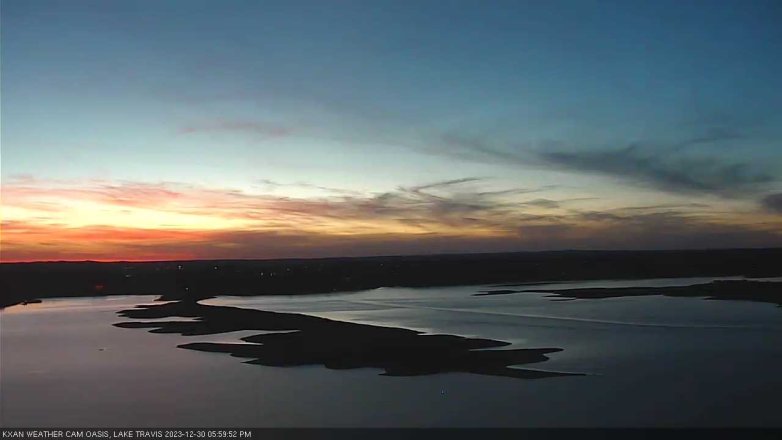 Lake Travis webcam, December 30, 2023 6:00 PM CT