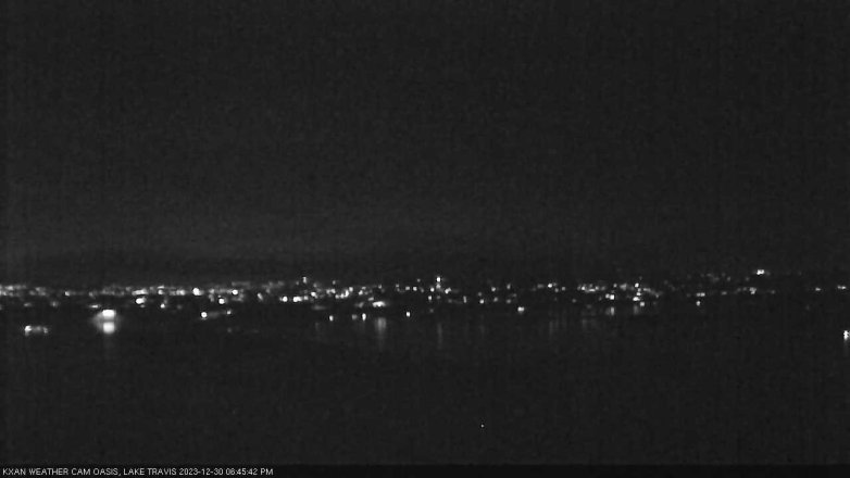 Lake Travis webcam, December 30, 2023 6:45 PM CT