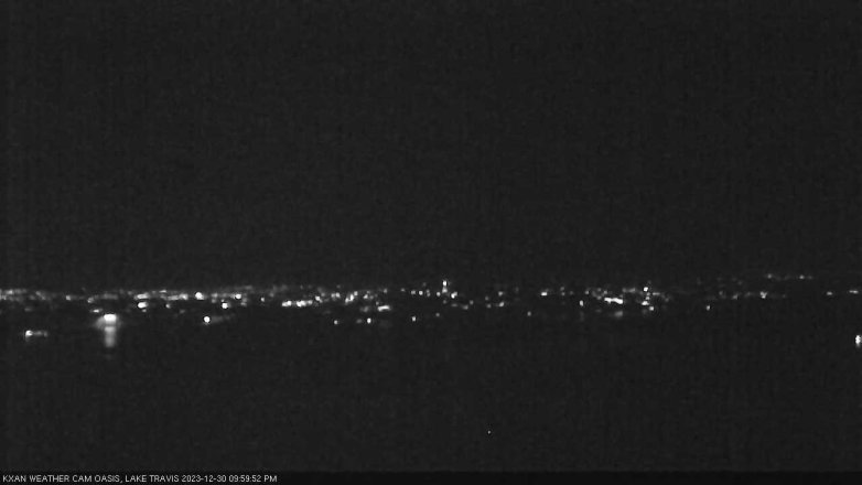 Lake Travis webcam, December 30, 2023 10:00 PM CT