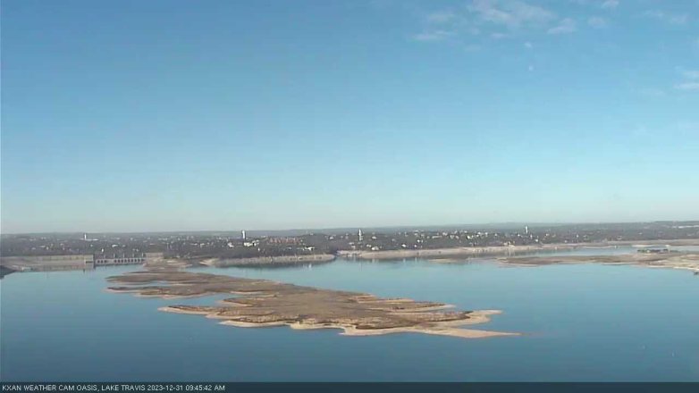 Lake Travis webcam, December 31, 2023 9:45 AM CT
