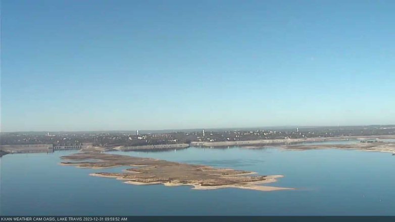 Lake Travis webcam, December 31, 2023 10:00 AM CT