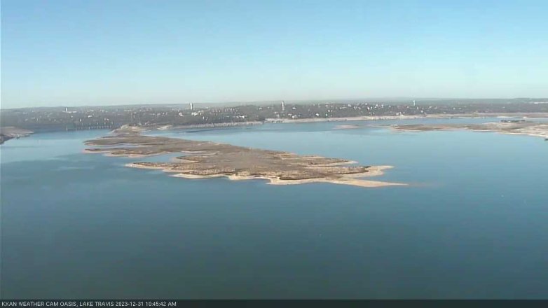 Lake Travis webcam, December 31, 2023 10:45 AM CT