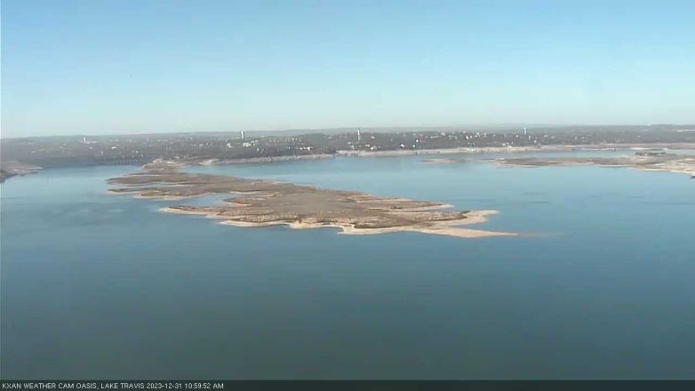 Lake Travis webcam, December 31, 2023 11:00 AM CT