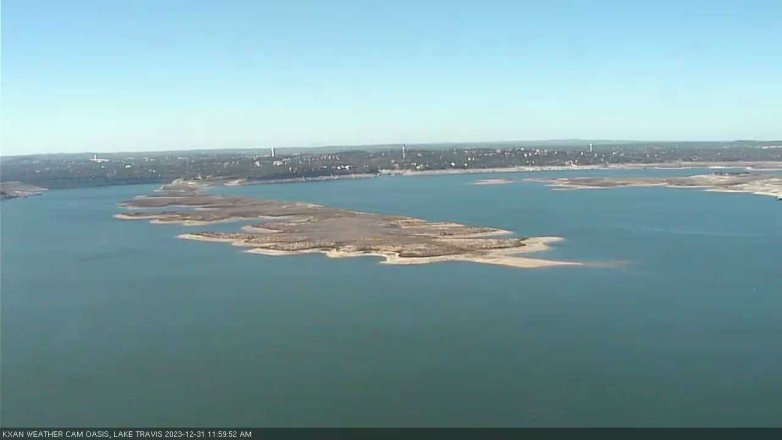Lake Travis webcam, December 31, 2023 12:00 PM CT