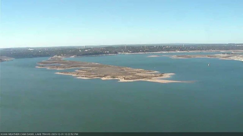 Lake Travis webcam, December 31, 2023 12:25 PM CT