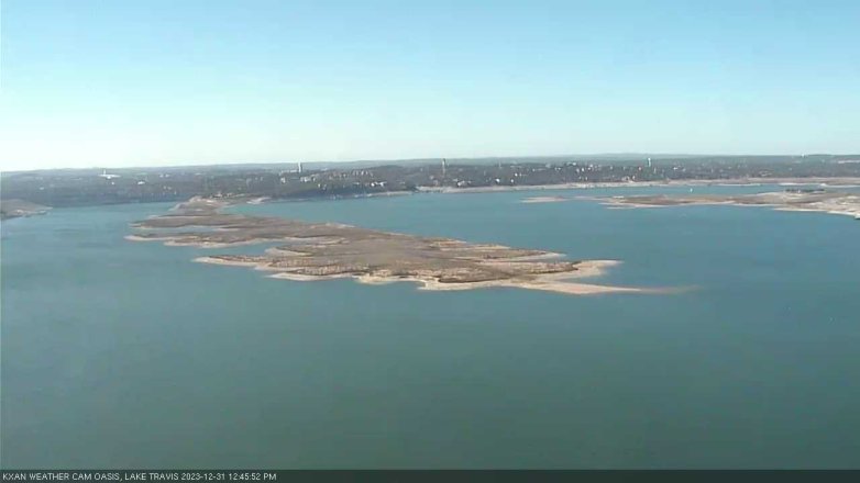 Lake Travis webcam, December 31, 2023 12:45 PM CT