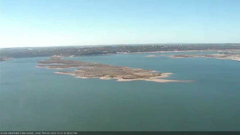 Lake Travis webcam, December 31, 2023 1:00 PM CT