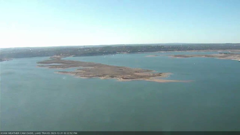 Lake Travis webcam, December 31, 2023 2:25 PM CT