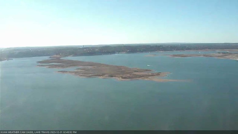 Lake Travis webcam, December 31, 2023 2:45 PM CT