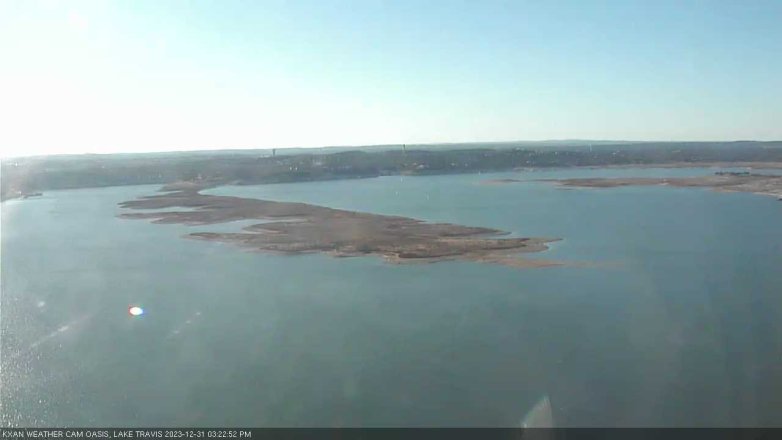 Lake Travis webcam, December 31, 2023 3:25 PM CT