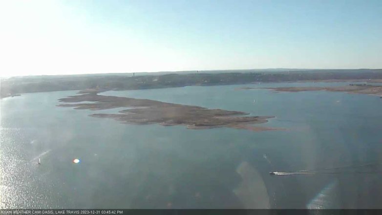 Lake Travis webcam, December 31, 2023 3:45 PM CT