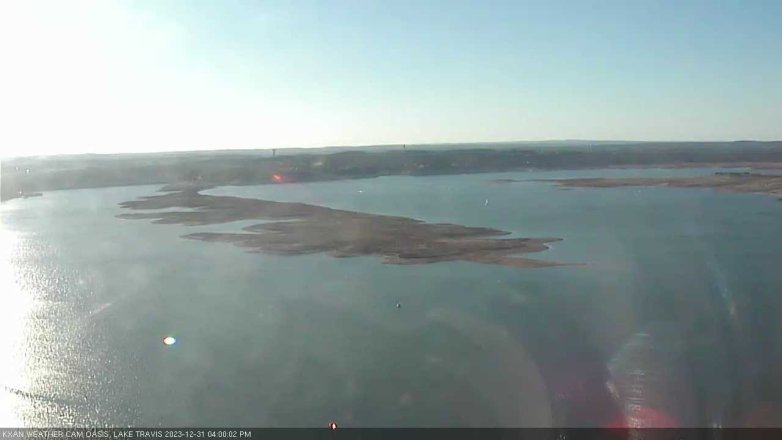 Lake Travis webcam, December 31, 2023 4:00 PM CT