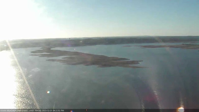 Lake Travis webcam, December 31, 2023 4:25 PM CT