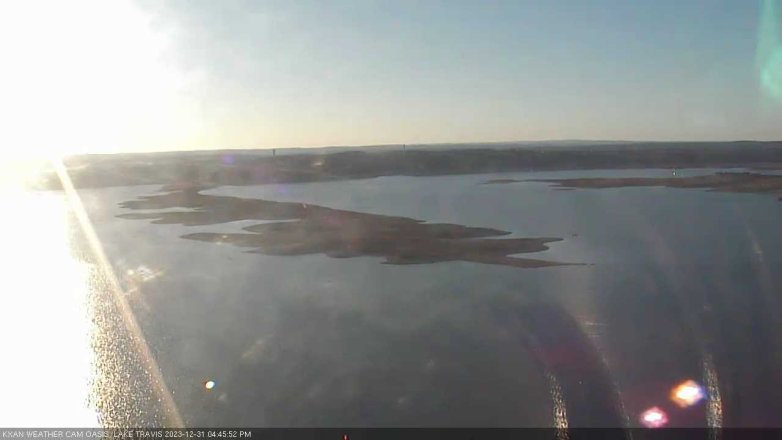 Lake Travis webcam, December 31, 2023 4:45 PM CT
